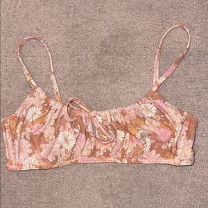 Xhilaration Tan and Pink Bikini Top